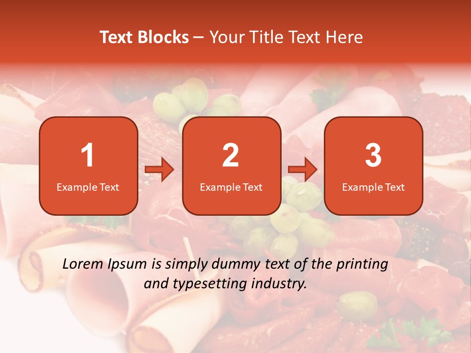 Kalt Aufschnitt Appetizer PowerPoint Template