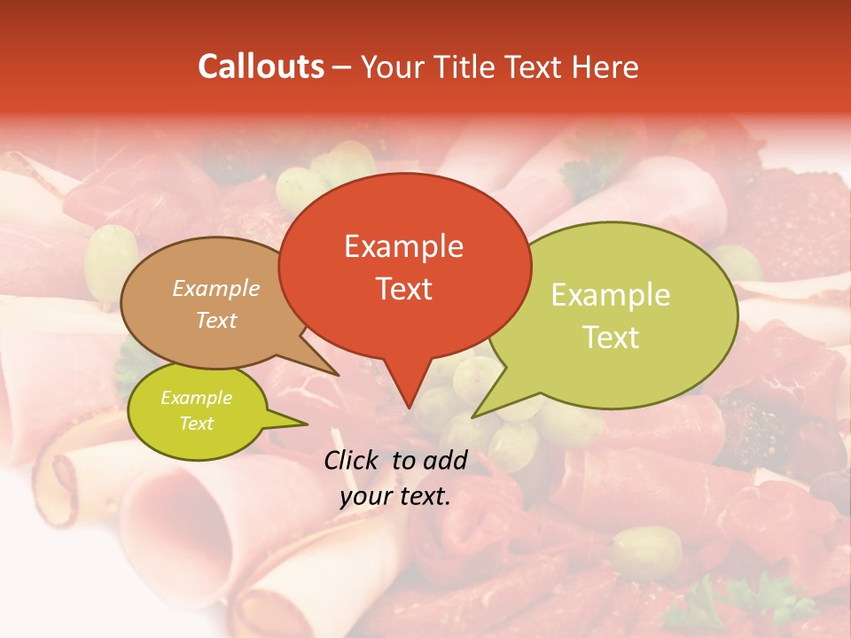 Kalt Aufschnitt Appetizer PowerPoint Template