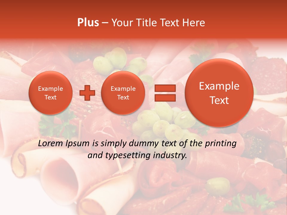 Kalt Aufschnitt Appetizer PowerPoint Template