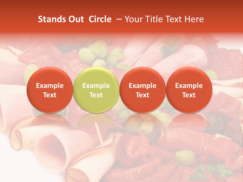 Kalt Aufschnitt Appetizer PowerPoint Template