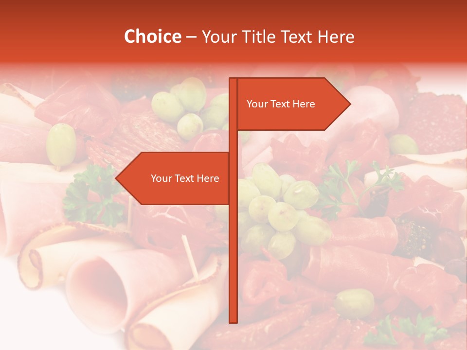 Kalt Aufschnitt Appetizer PowerPoint Template