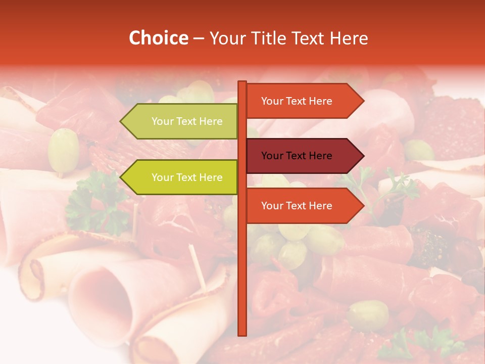 Kalt Aufschnitt Appetizer PowerPoint Template