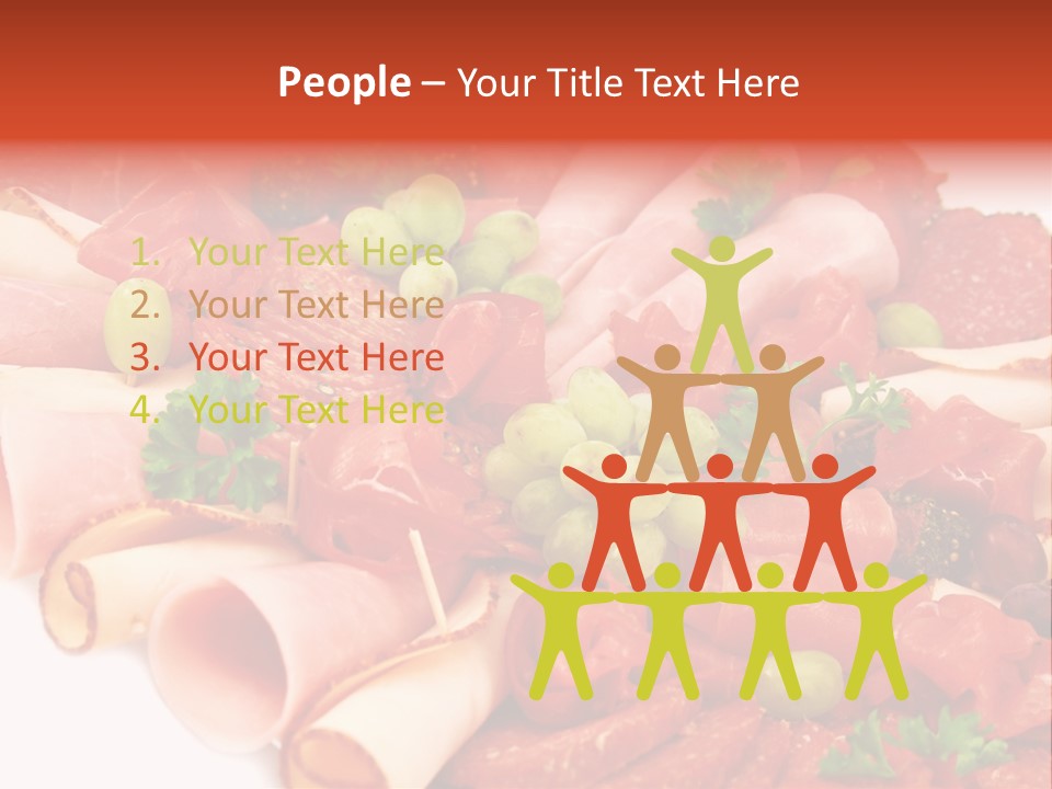 Kalt Aufschnitt Appetizer PowerPoint Template