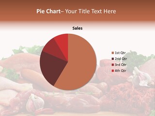 Smoked Portion Group Of Objects PowerPoint Template