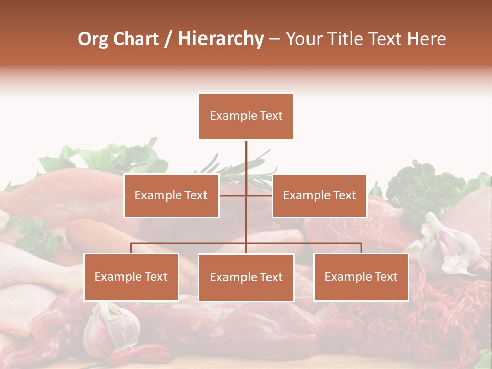 Smoked Portion Group Of Objects PowerPoint Template