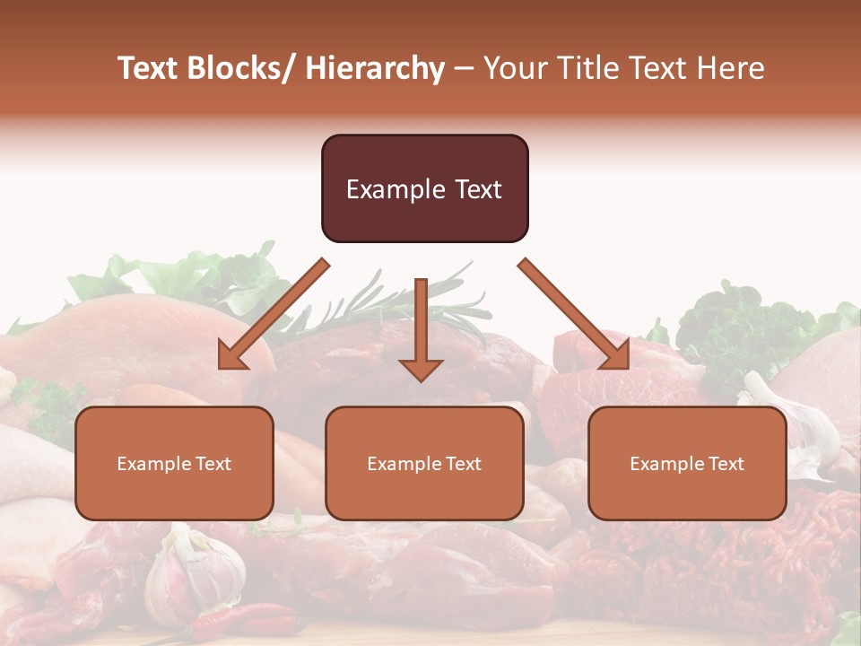 Smoked Portion Group Of Objects PowerPoint Template