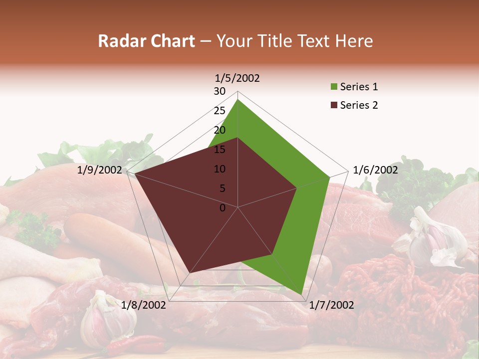 Smoked Portion Group Of Objects PowerPoint Template