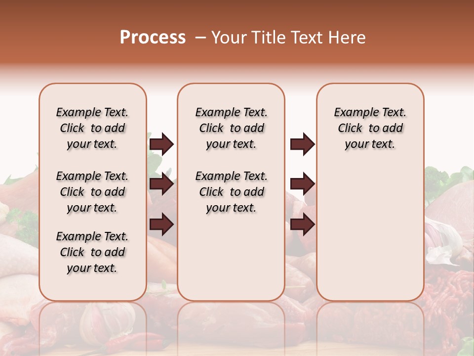 Smoked Portion Group Of Objects PowerPoint Template