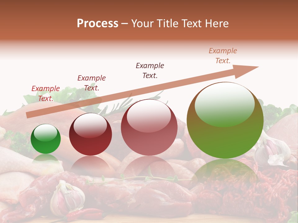 Smoked Portion Group Of Objects PowerPoint Template