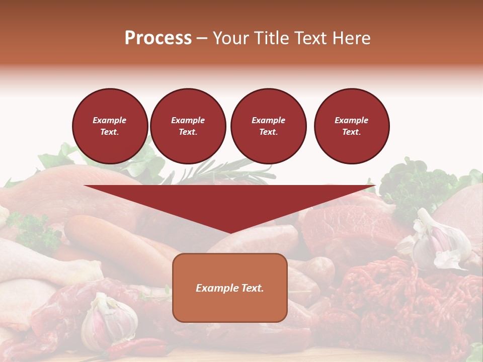 Smoked Portion Group Of Objects PowerPoint Template