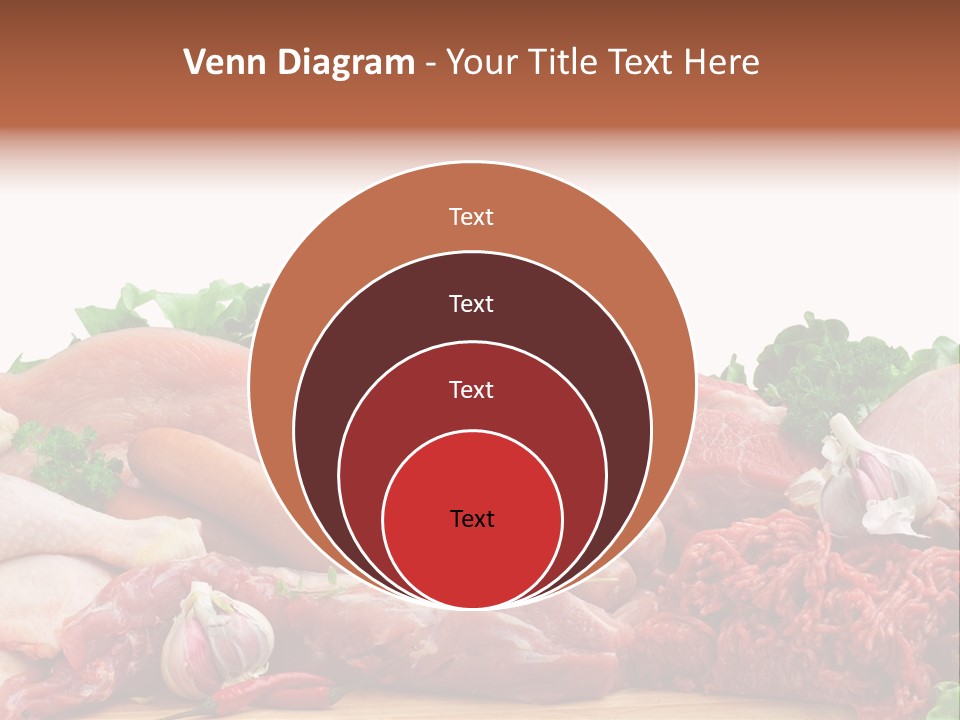 Smoked Portion Group Of Objects PowerPoint Template