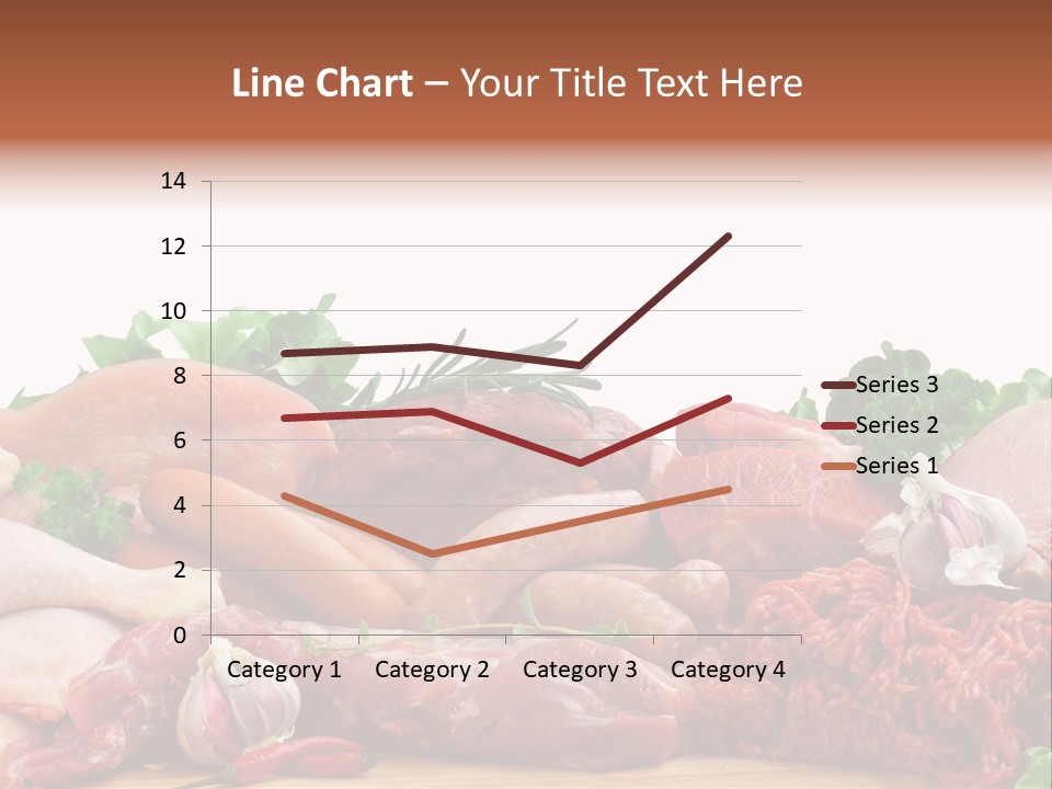 Smoked Portion Group Of Objects PowerPoint Template