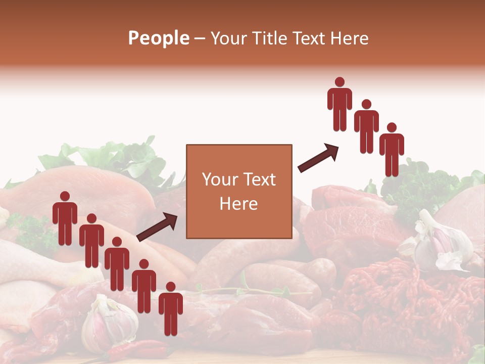 Smoked Portion Group Of Objects PowerPoint Template