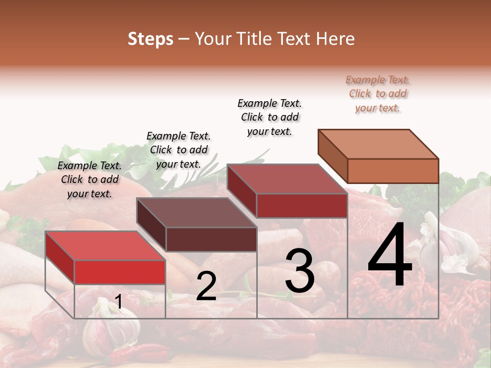 Smoked Portion Group Of Objects PowerPoint Template