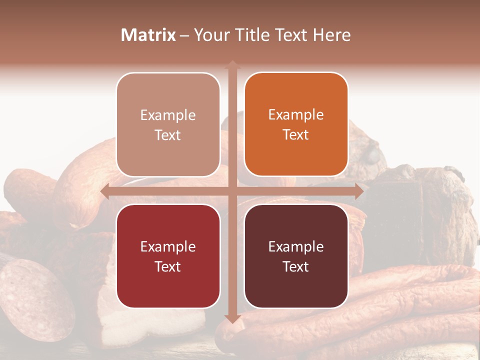 Groceries Variation Large PowerPoint Template