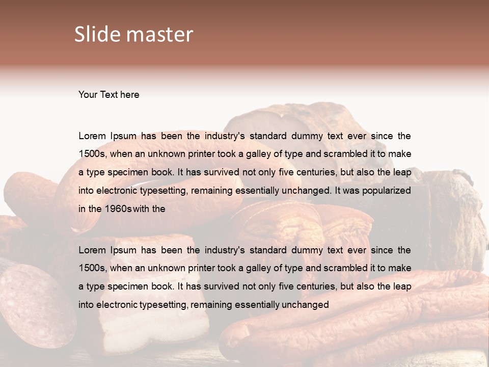 Groceries Variation Large PowerPoint Template