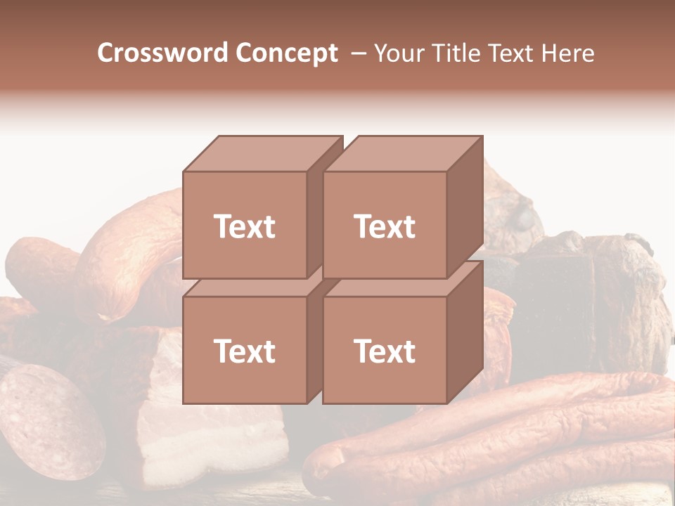 Groceries Variation Large PowerPoint Template