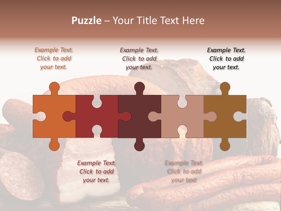 Groceries Variation Large PowerPoint Template