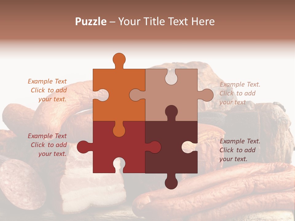 Groceries Variation Large PowerPoint Template