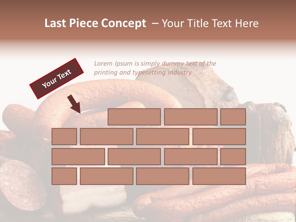 Groceries Variation Large PowerPoint Template