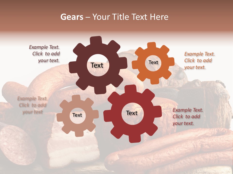 Groceries Variation Large PowerPoint Template