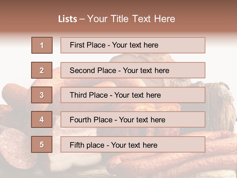 Groceries Variation Large PowerPoint Template