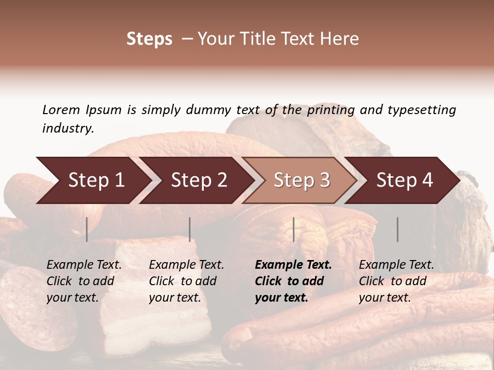 Groceries Variation Large PowerPoint Template