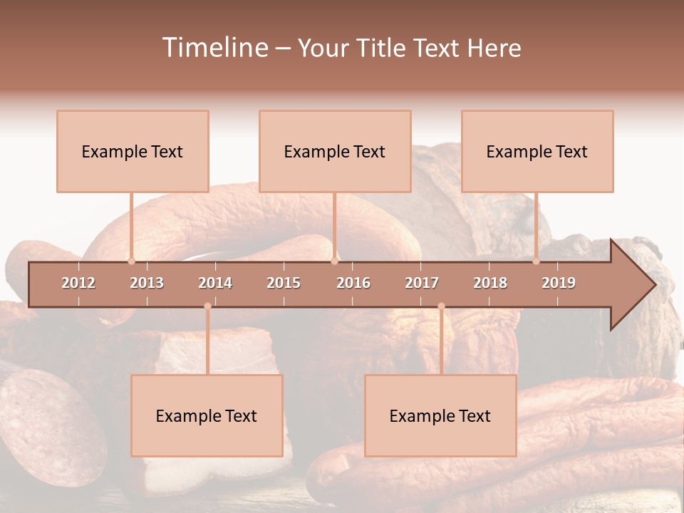Groceries Variation Large PowerPoint Template