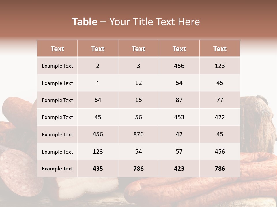 Groceries Variation Large PowerPoint Template