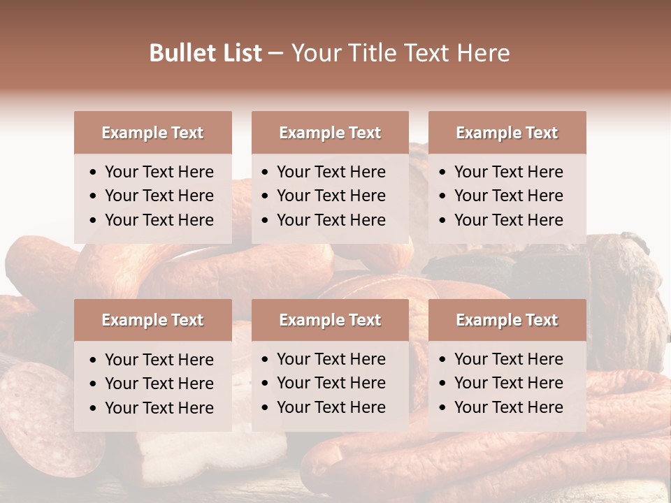 Groceries Variation Large PowerPoint Template