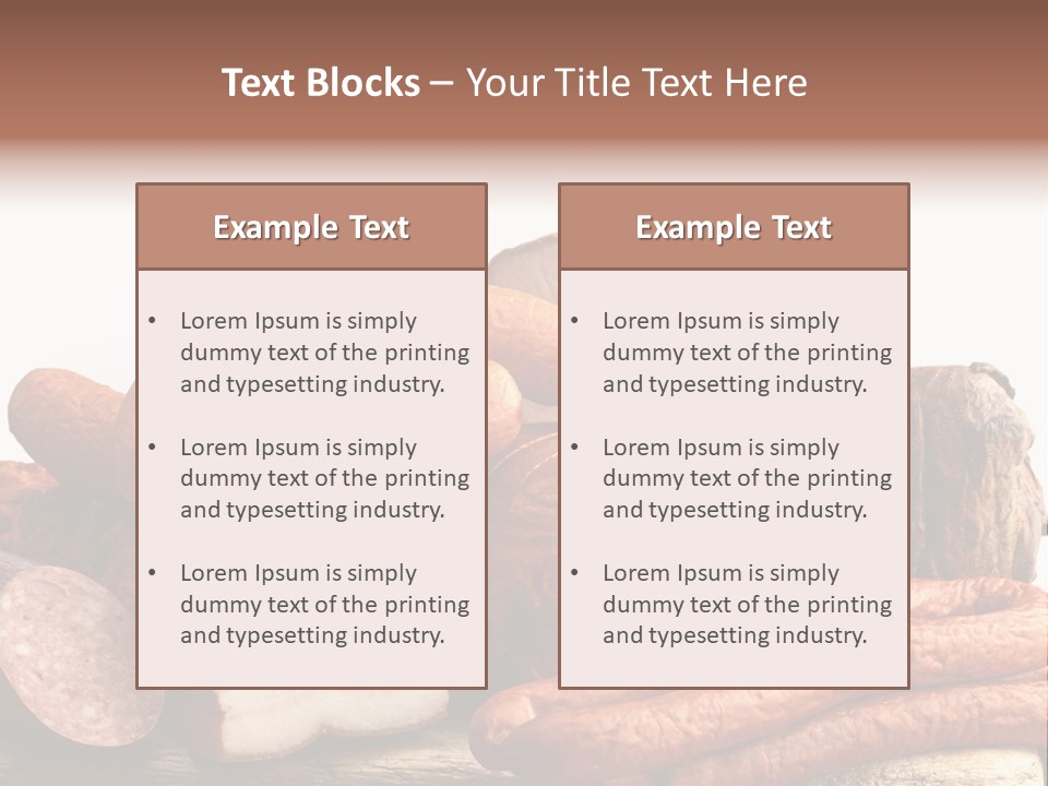Groceries Variation Large PowerPoint Template