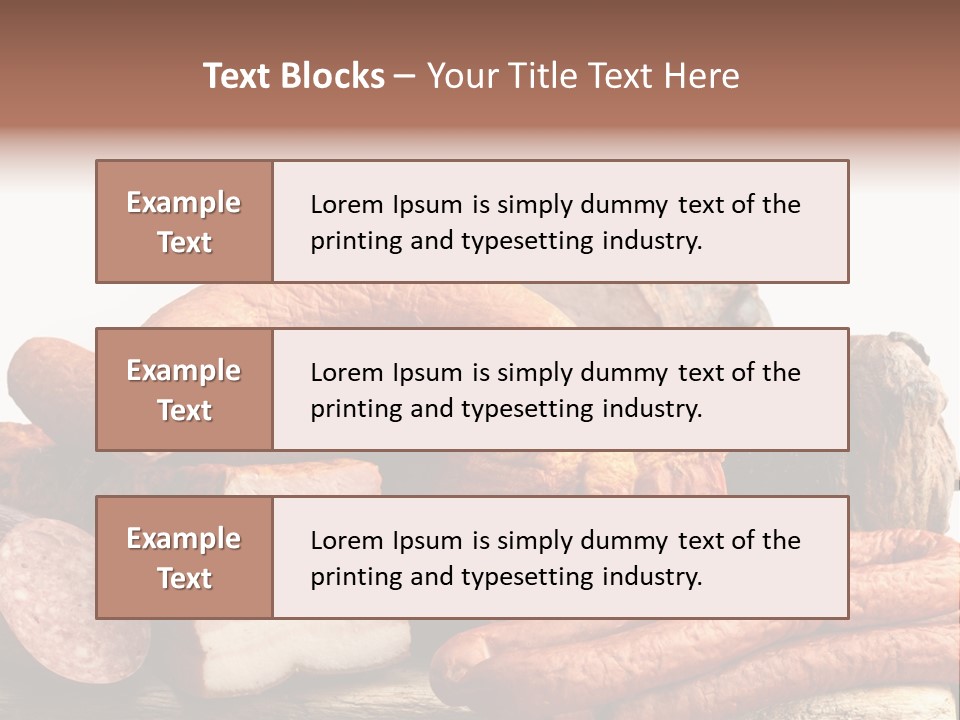 Groceries Variation Large PowerPoint Template