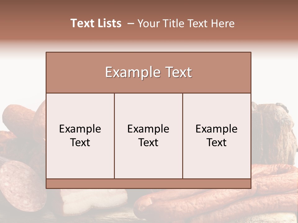 Groceries Variation Large PowerPoint Template