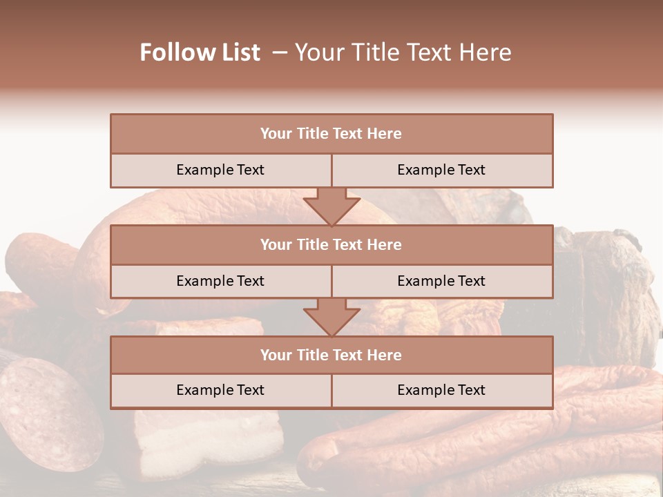 Groceries Variation Large PowerPoint Template