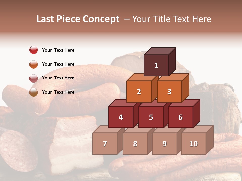 Groceries Variation Large PowerPoint Template