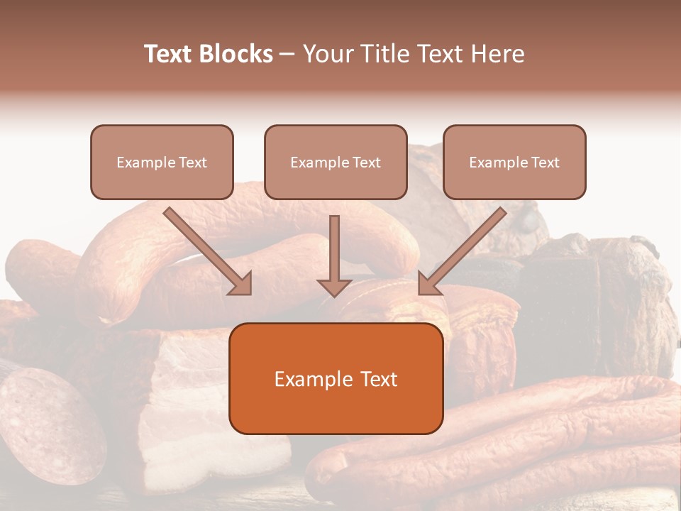 Groceries Variation Large PowerPoint Template