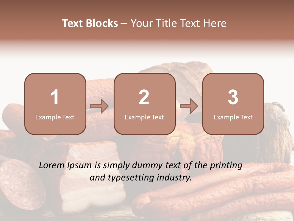 Groceries Variation Large PowerPoint Template