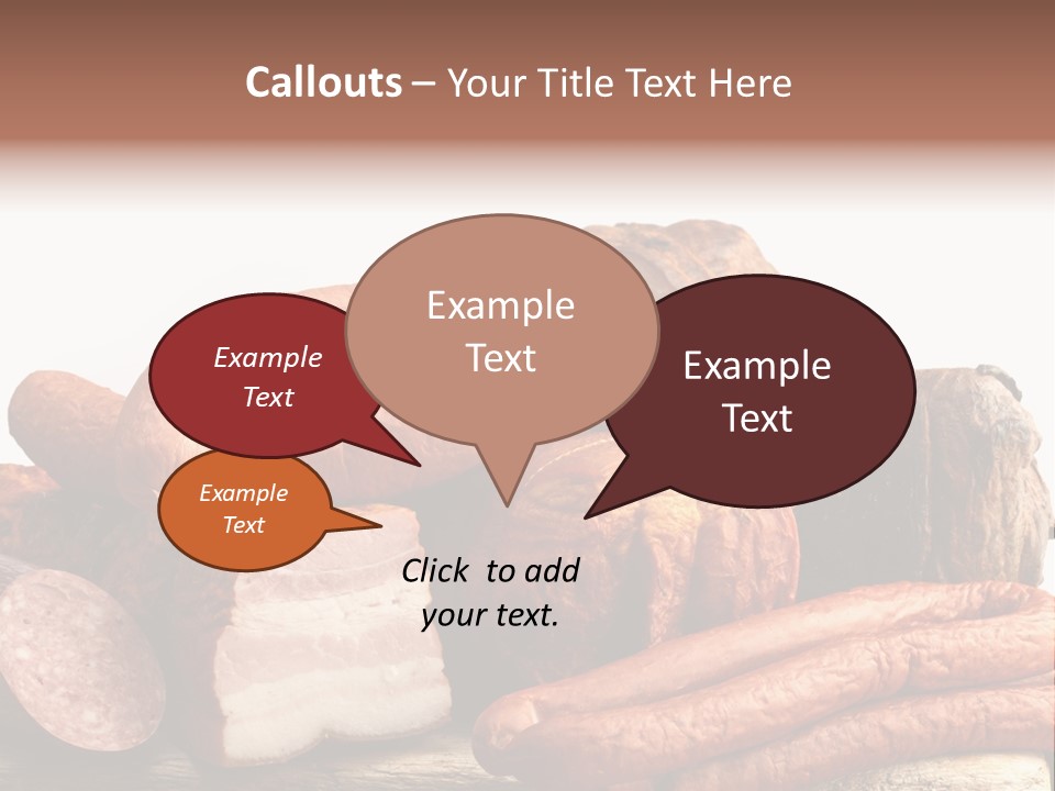 Groceries Variation Large PowerPoint Template