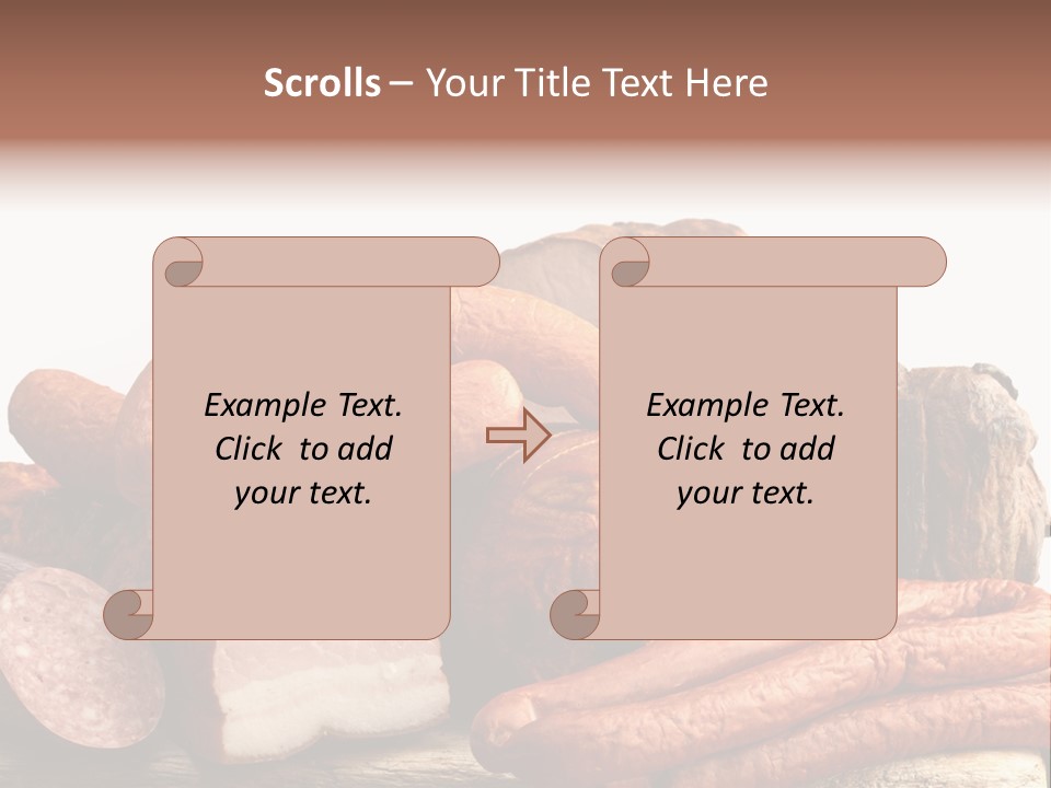 Groceries Variation Large PowerPoint Template