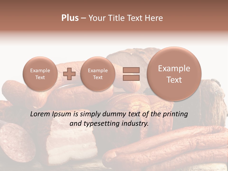 Groceries Variation Large PowerPoint Template