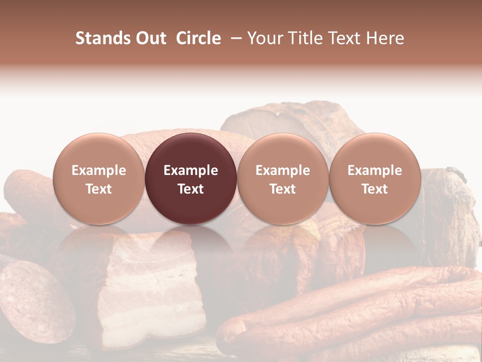 Groceries Variation Large PowerPoint Template