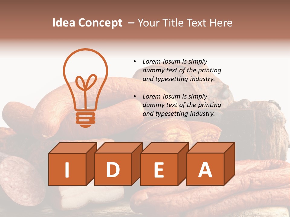 Groceries Variation Large PowerPoint Template