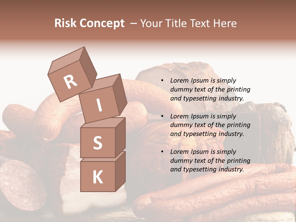 Groceries Variation Large PowerPoint Template