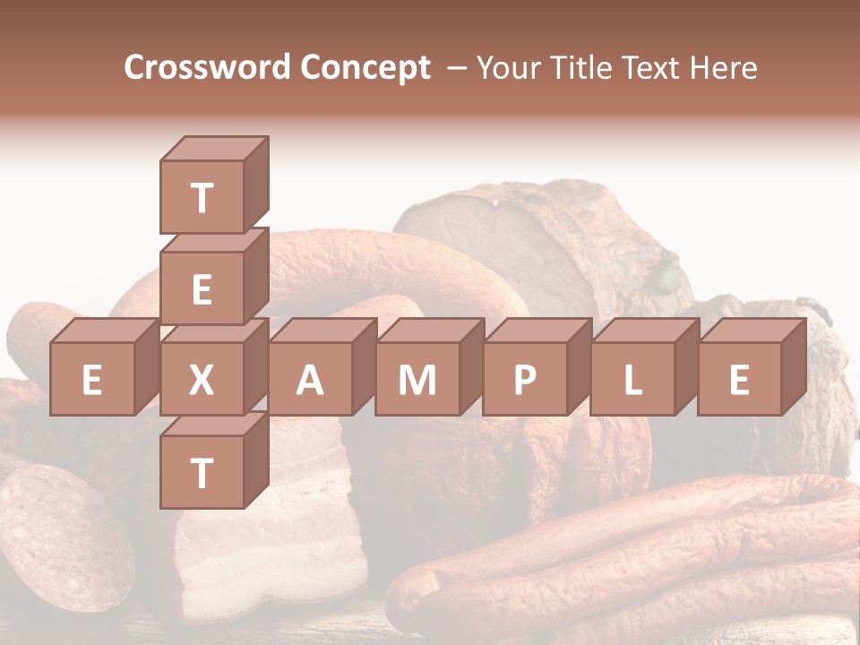 Groceries Variation Large PowerPoint Template