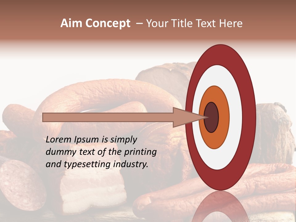 Groceries Variation Large PowerPoint Template