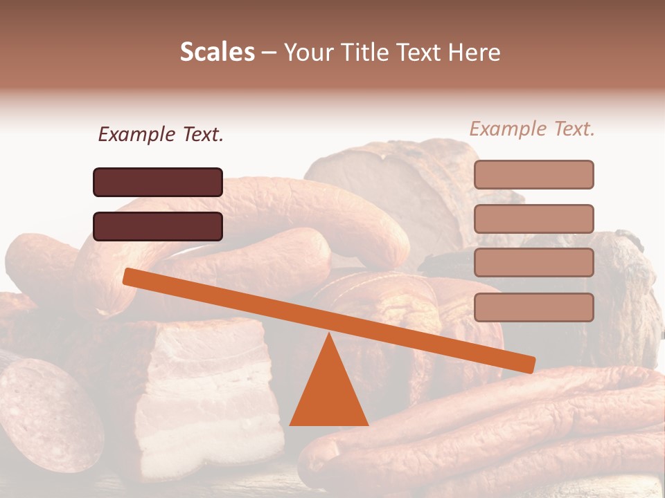 Groceries Variation Large PowerPoint Template