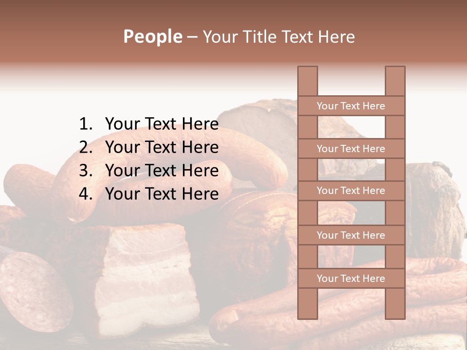 Groceries Variation Large PowerPoint Template