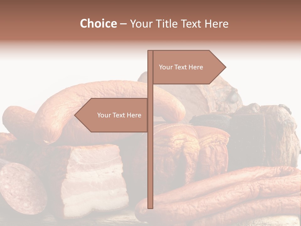 Groceries Variation Large PowerPoint Template