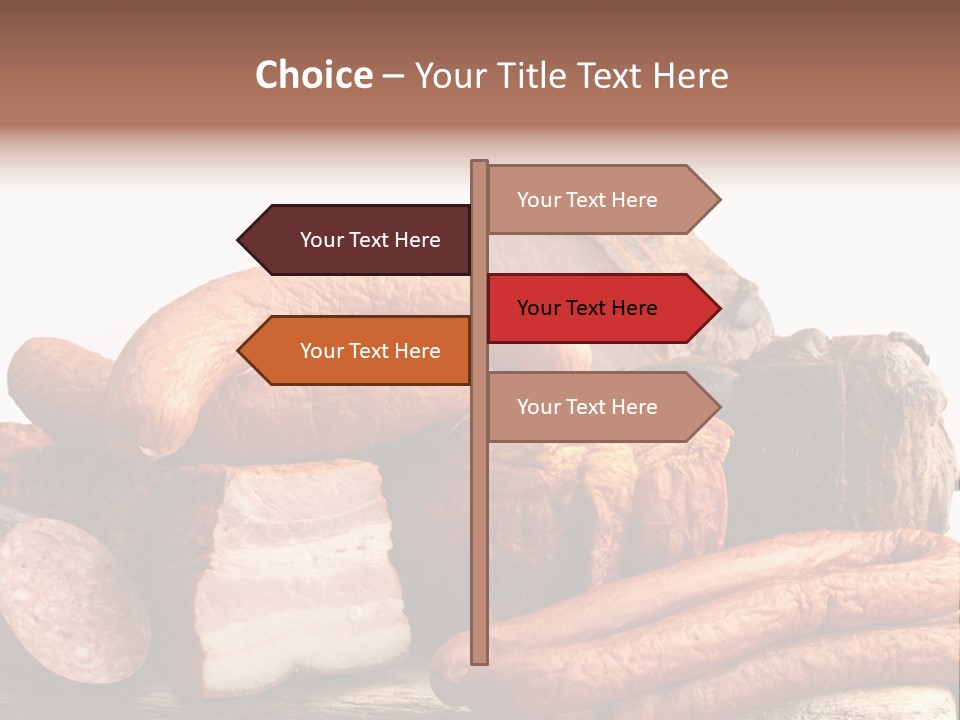 Groceries Variation Large PowerPoint Template