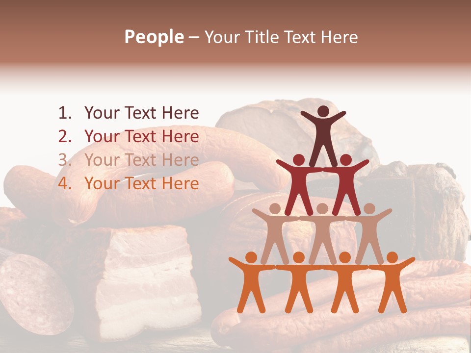 Groceries Variation Large PowerPoint Template